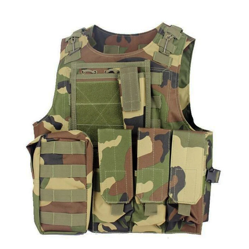 Chaleco táctico anfibio USMC Airsoft, Paintball Molle, portador de placa de asalto de combate, armadura corporal - imagen 5