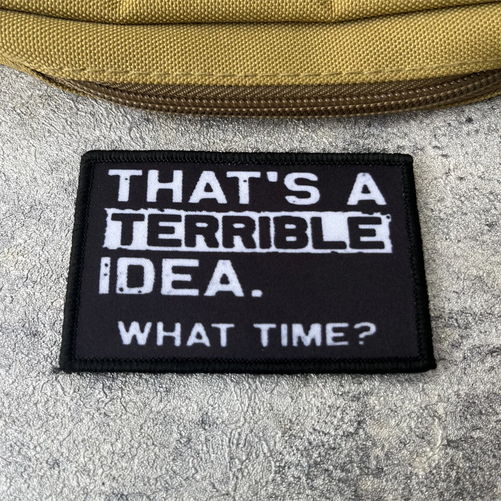 ¿QUAT TIME? Parches impresos de gancho y bucle para ropa, insignia táctica, brazalete del ejército militar, mochila, pegatina decorativa - imagen 4