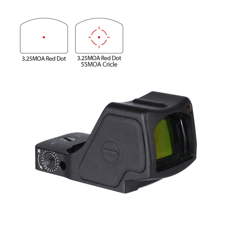 Edición superior RM-HD 2 Red Dot Sight 1X reflejo óptico 3.25MOA/55MOA retícula 7075 aluminio a prueba de golpes para GLOCK 9mm/7,62 - imagen 2