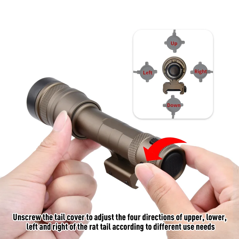 REIN-linterna IR 1,0 con interruptor de doble función para caza, luz LED de visión nocturna, 20mm - imagen 5