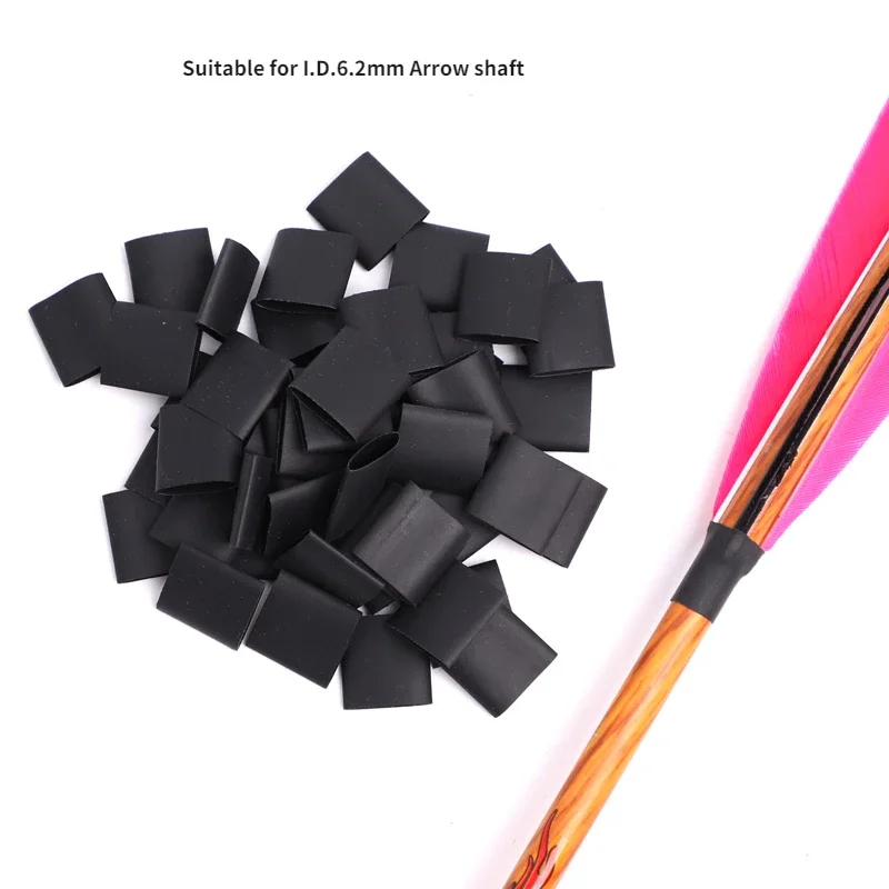 100 Uds. Tubo de calor Hrink para tiro con arco pluma de pavo protege flechas DIY arco caza - imagen 2