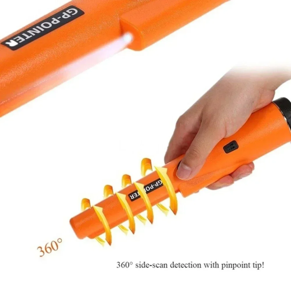 Gp-pointer portátil con cinturón y funda, Detector de tesoros desenterrados, escaneo de 360 °, para localizar joyas de oro y plata - imagen 4