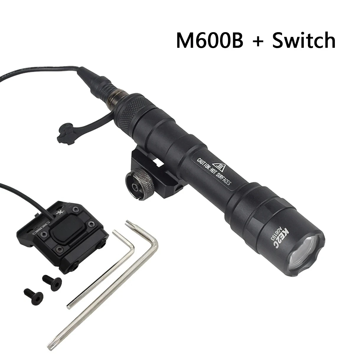 Unidad táctica Mod botón interruptor de presión 2,5 3,5 SF enchufe Airsoft potente Rifle arma explorador luz Surefire M600 M300 PEQ15 - imagen 5