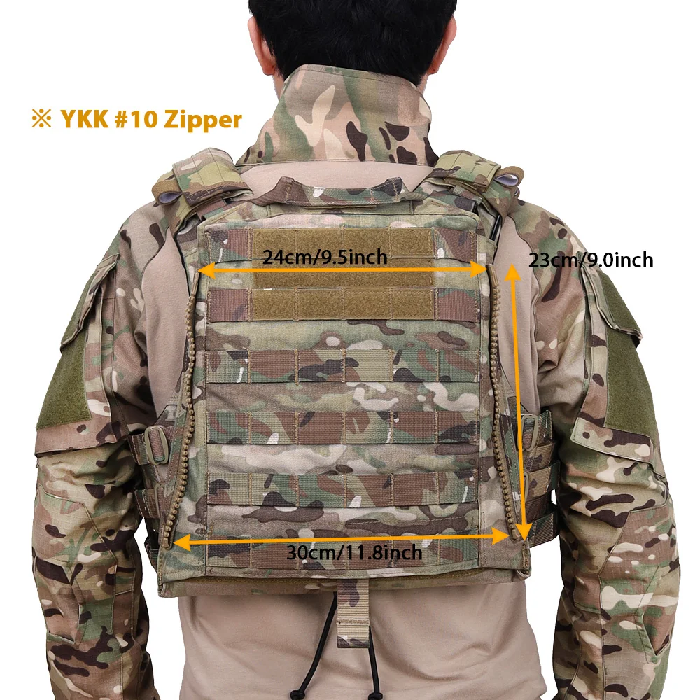 Chaleco táctico de caza AVS MBAV, portador de placa Modular adaptable, liberación rápida, cómodo, MOLLE, equipo de entrenamiento deportivo Airsoft - imagen 4