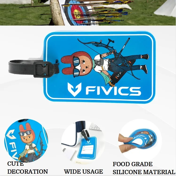 Llavero creativo con colgante de tiro con arco, etiquetas de equipaje divertidas para equipaje de viaje, regalo único de tiro con arco, accesorio identificador de bolsa portátil - imagen 3
