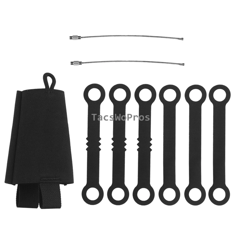 Bolsa de almacenamiento de barras luminosas tácticas, soportes de luz Chem, paquete de 6 bolsas de fluorescencia para deportes de tiro de caza al aire libre - imagen 2