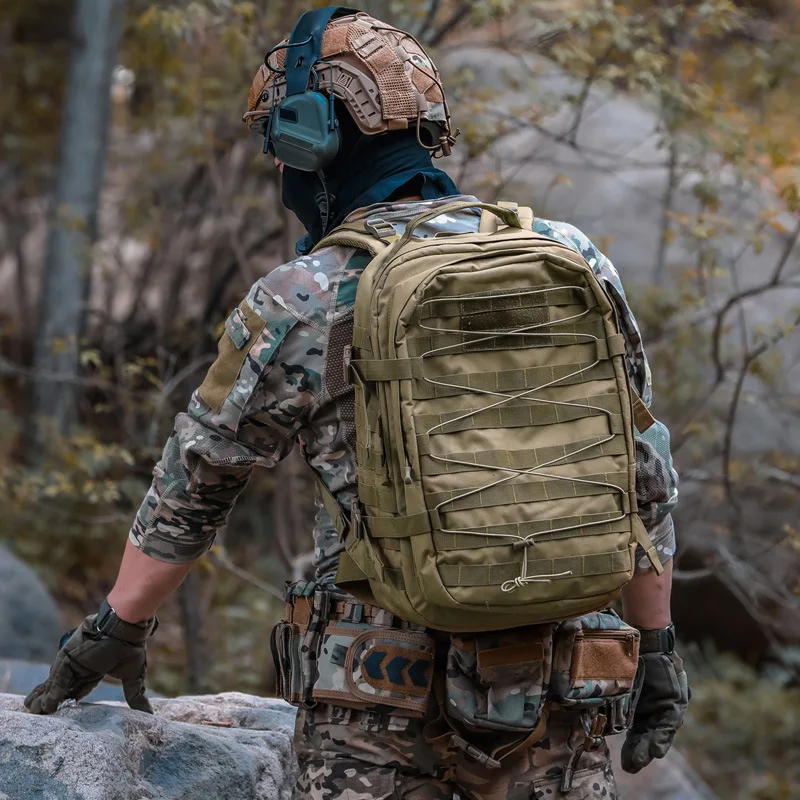 Mochila táctica de camuflaje para senderismo, mochila impermeable para exteriores, mochilas de viaje para acampar y escalar, montañismo - imagen 3