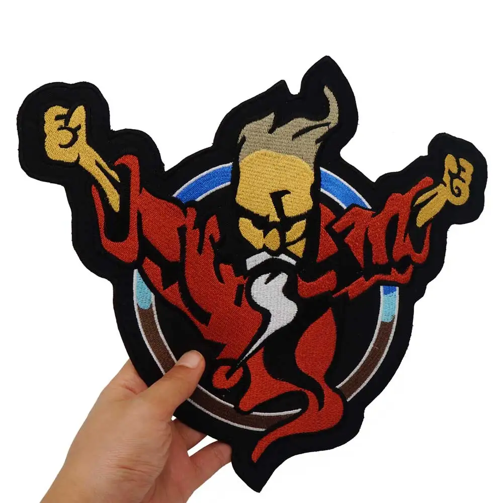 Parche grande bordado bonito, apliques de costura y hierro, banda de motociclista punk de Hip Hop, ropa de Rock, artículo esencial - imagen 4