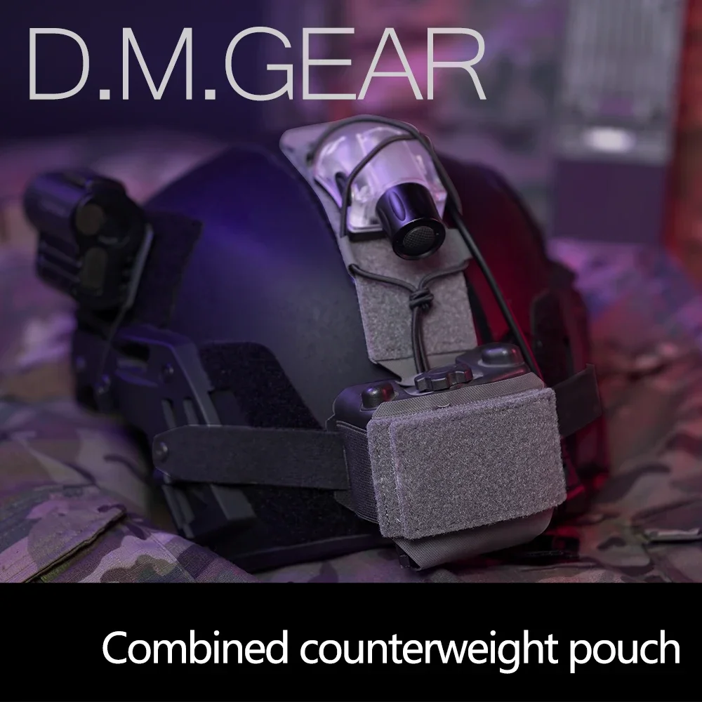 DMgear-Bolsa de batería para casco táctico, bolsa de contrapeso, MK1, MK2, bolsa de equilibrio, accesorios para juegos de guerra al aire libre, engranaje Aisorft - imagen 3