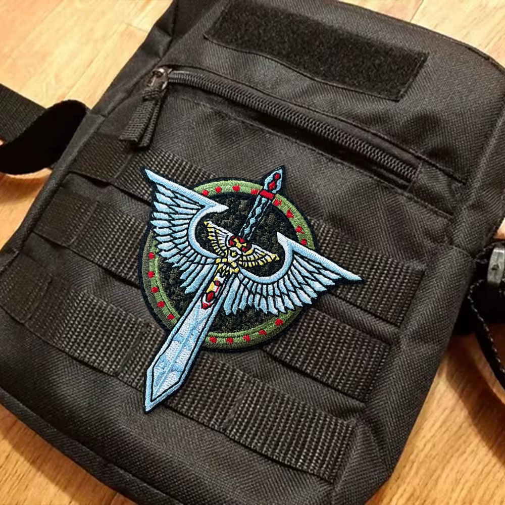 Insignia bordada Ángel oscuro con velcro – Parche táctico de moral - imagen 3
