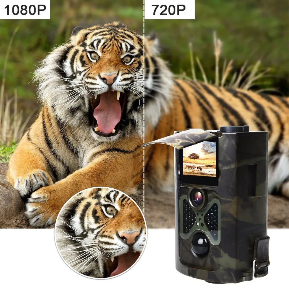 Cámara de rastreo para caza, videocámara de 16MP, 1080P, trampas fotográficas para animales salvajes, HC550A, seguimiento de trampas para fotos y vídeo - imagen 5