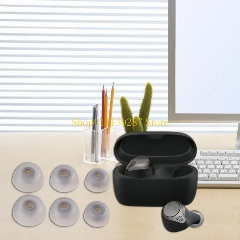 J1HC 6 pares fundas auriculares silicona suave para auriculares 75t - imagen 4