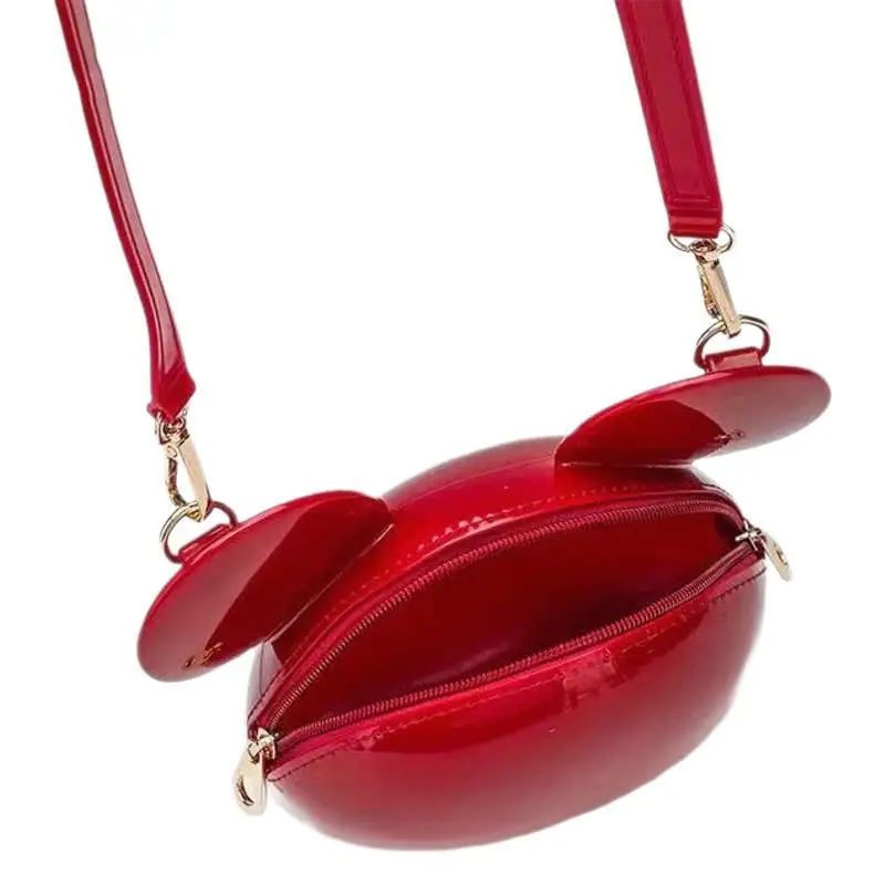 Lawaia, bonitos bolsos cruzados pequeños para mujer, bolso de gelatina de PVC, 1 unidad, 17cm, bolso cruzado elegante para mujer, accesorios de moda - imagen 5