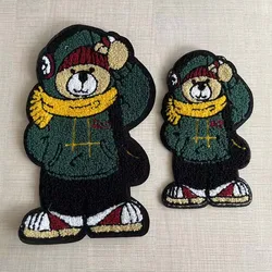 Parche chenilla oso verde infantil – Para ropa y mochilas