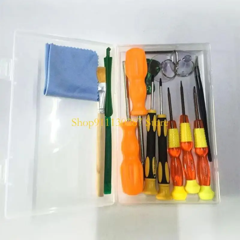 Juego destornilladores J1HC Triwing, herramientas reparación videojuegos profesional 17 en 1 para punta - imagen 4