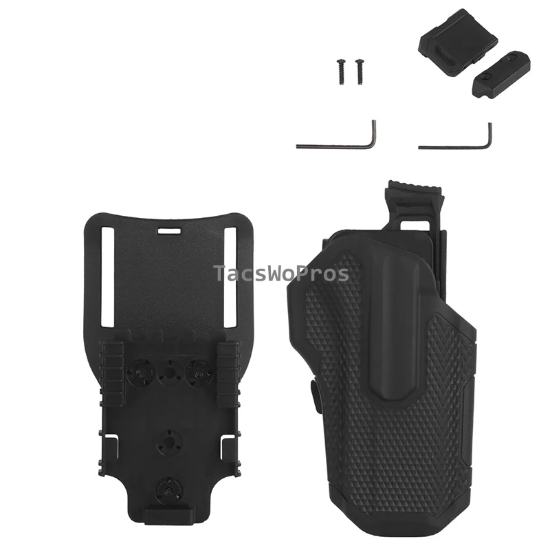 Funda táctica Universal, sistema de liberación rápida, pistolas derecha, funda para Glock SIG SAUER SPRINGFIELD SMITH WESSON - imagen 3