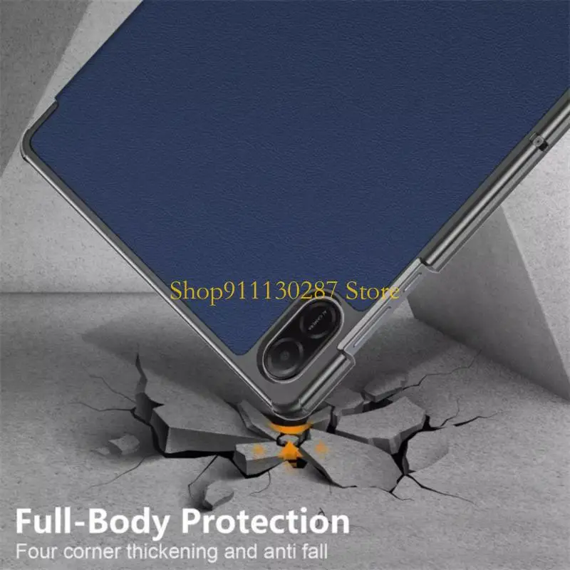 Funda para tableta cuero PU J1HC a prueba golpes para Pad X8A 11 pulgadas 2024 con funda con soporte magnético
