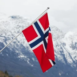 Bandera de Noruega cosida con fuelle – Norge Flag exterior