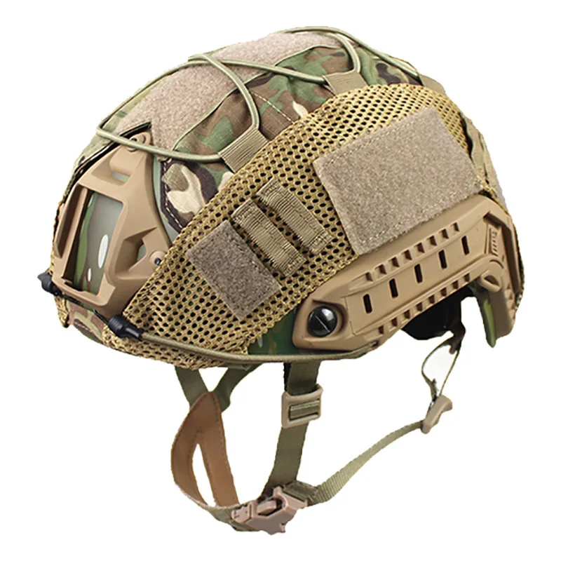 Cubierta de casco rápido Multicam, accesorios de caza Airsoft, tela de casco de batalla de guerra CS para casco táctico Ops-Core FAST PJ BJ MH - imagen 3