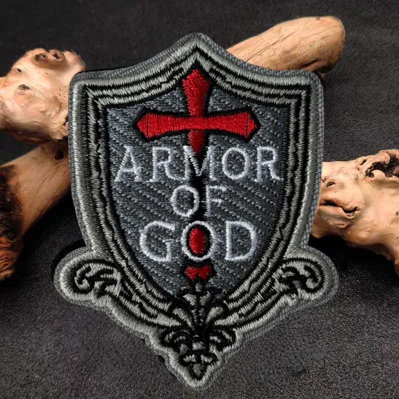 Parche bordado 3D cruzado, chaleco táctico, gancho y bucle, sombrero, insignia de moral, mochila, pegatinas decorativas, parches para brazalete para ropa - imagen 2