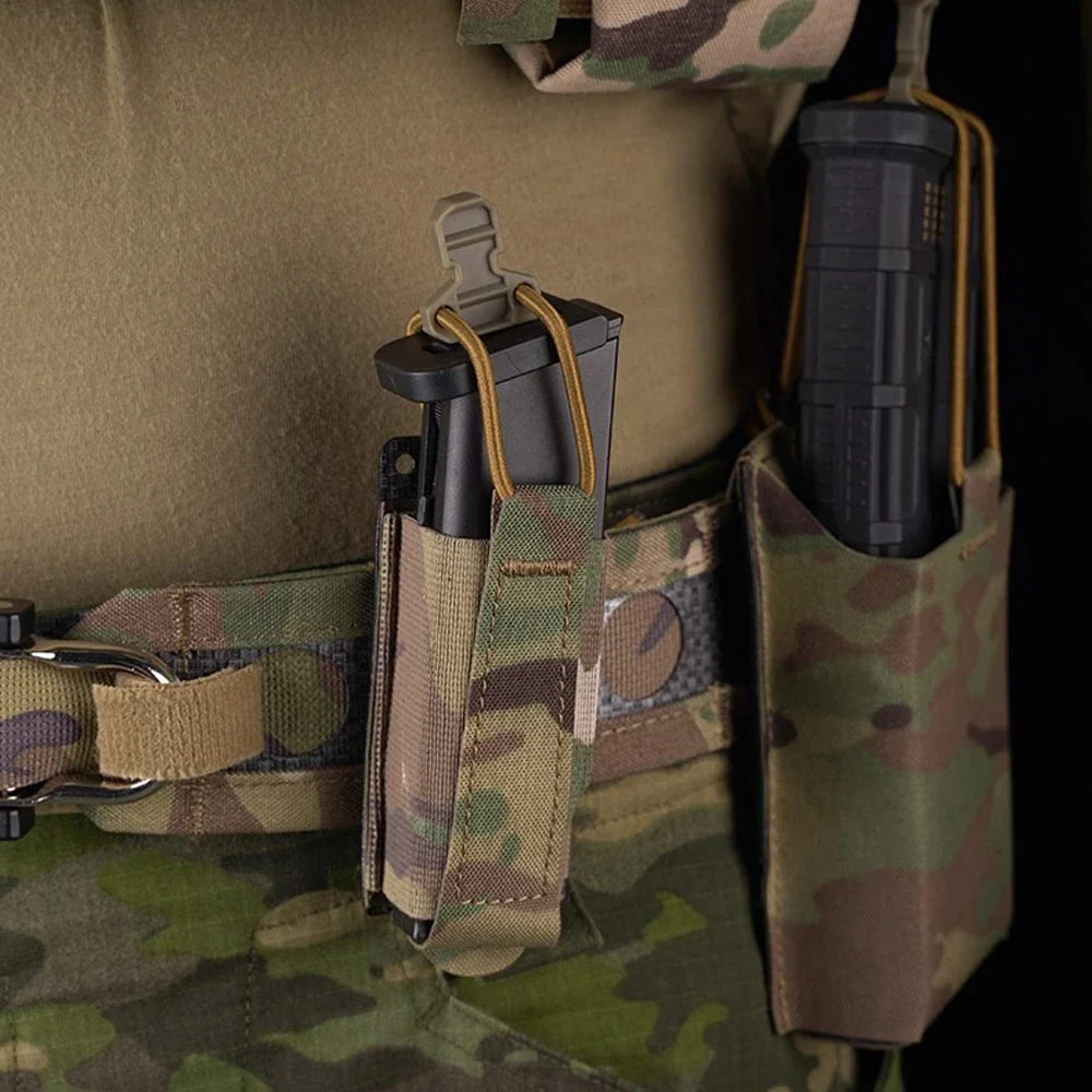 Bolsa de herramientas MOLLE de perfil bajo: organizador universal para revistas/linternas para cinturones y accesorios de rango Airsoft (resistente a la abrasión) - imagen 5