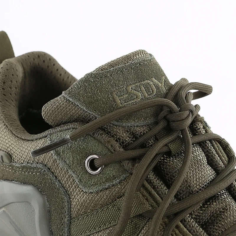 ESDY botas tácticas altas para exteriores, zapatos militares de senderismo de caña baja, zapatos de escalada tácticos resistentes al desgaste impermeables, talla 39-45 - imagen 5
