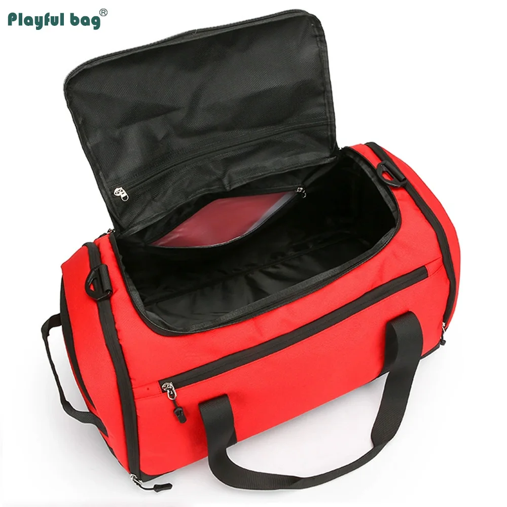 תיק נסיעות בנפח גדול עם מפריד יבש ורטוב, תיק כושר עם מחלקת נעליים עצמאית, תיק ספורט חיצוני AVA339 - imagen 5