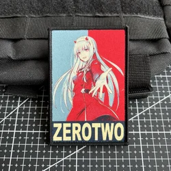 Parche Velcro Zero Two Morale - Insignia anime para mochila táctica