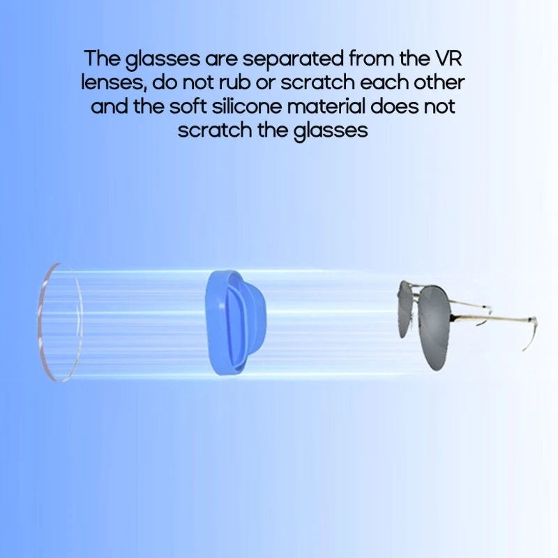 Cubierta para lentes lentes suaves para gafas tapas silicona antiarañazos para auriculares PS VR2, cubierta a - imagen 2