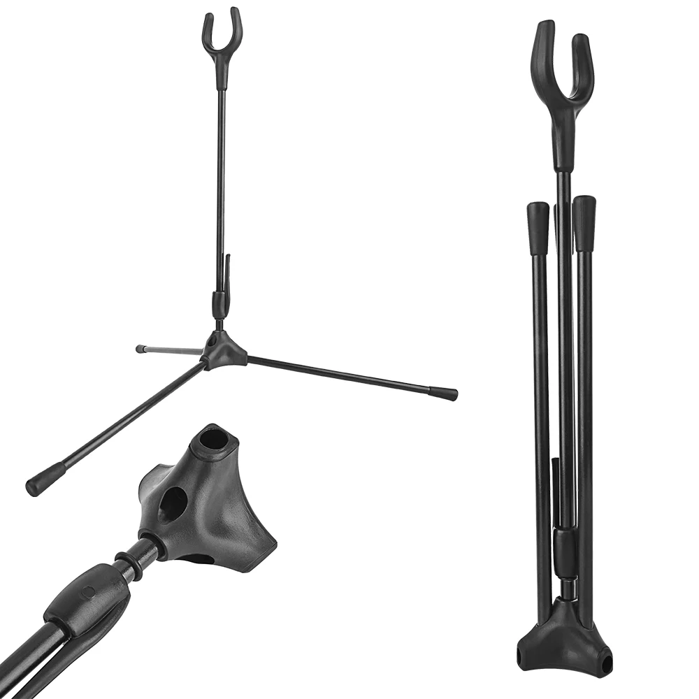 Soporte portátil para arco de tiro con arco, soporte plegable desmontable para lazos recurvos, Ideal para tiro al aire libre, accesorios para lazos de caza, 1 ud.