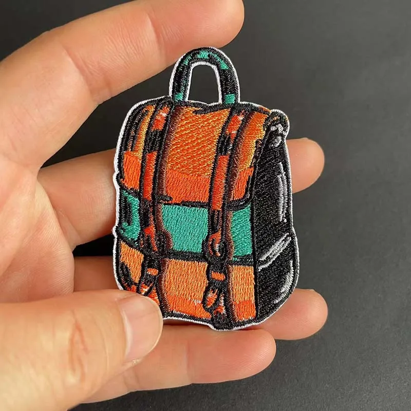 Parche de tela para acampar, 5 piezas, 8 piezas, apliques de hoguera, insignias Happy Camper, parches bordados, suministros de costura, pegatinas para ropa - imagen 5