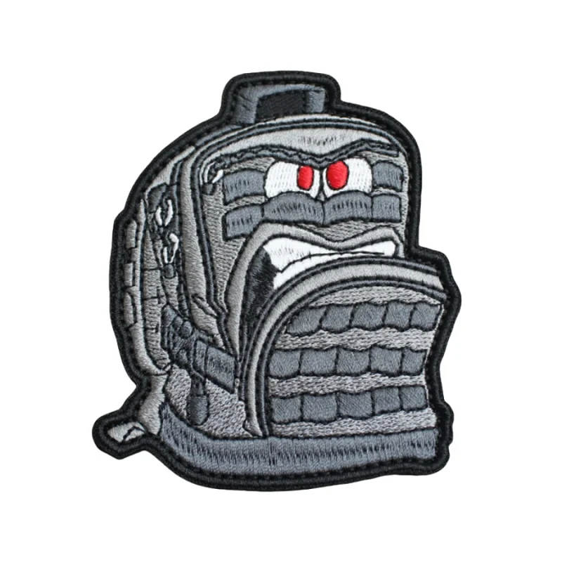 Accesorios para bolsa al aire libre, insignia bordada, oso blanco táctico, brazalete de moral de perro táctico personalizado, parche de gancho para mochila DIY - imagen 4