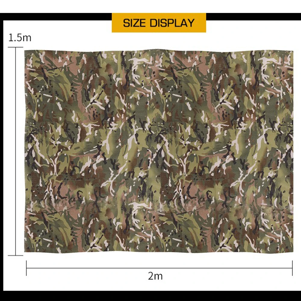 Velo de francotirador para fotografía, bufanda táctica de malla, red militar multifuncional, envoltura facial para la cabeza, 1,5x2m - imagen 5