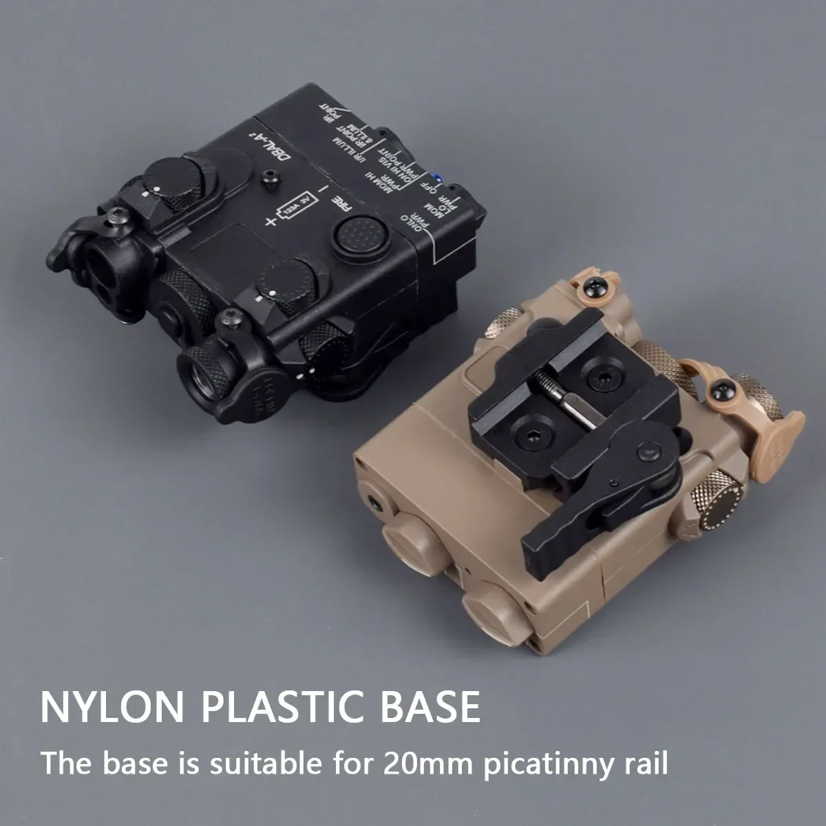 DBAL A2 táctico punto rojo láser Nylon IR luz LED linterna arma luz de caza DBAL-A2 PEQ MAWL accesorios AR15 - imagen 4