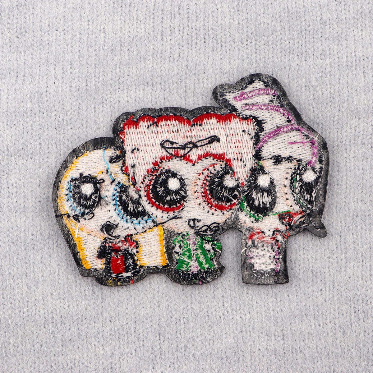 Parche bordado de bruja divertido, parches termoadhesivos de dibujos animados para planchar para ropa, insignias para coser DIY - imagen 2