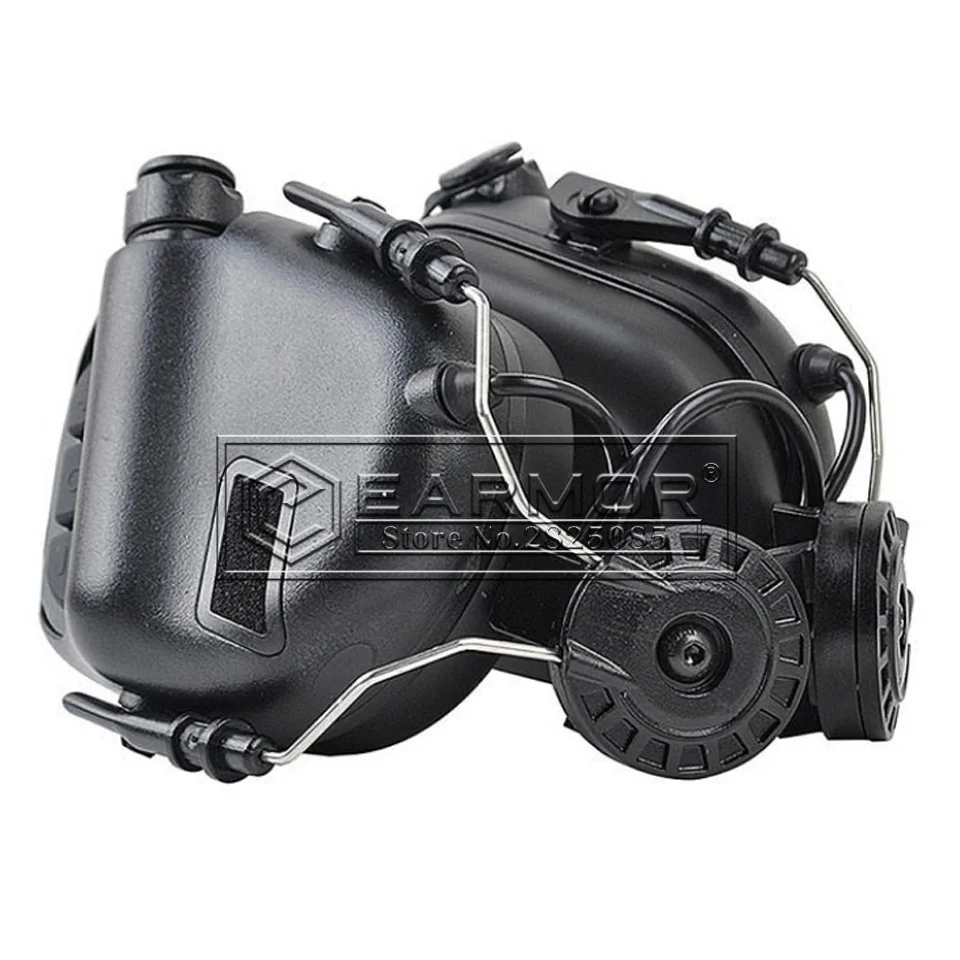 EARMOR-auriculares tácticos M31H MOD3 para caza, auriculares tácticos con sonido a prueba de ruido para Airsoft, rieles de arco - imagen 4