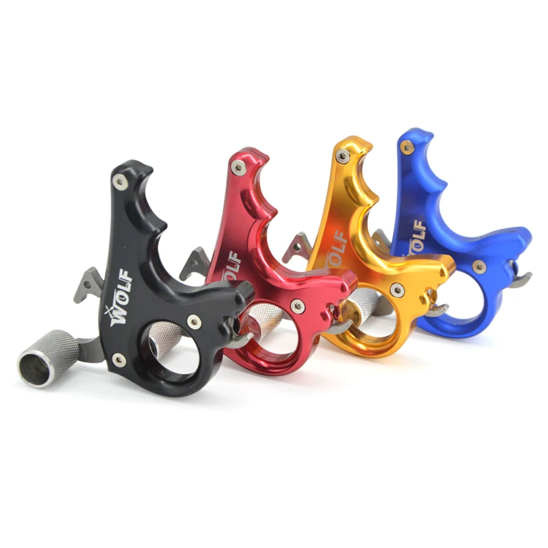 Arco compuesto de liberación de 3 dedos, agarre de calibrador de pulgar, mano derecha para tiro con arco de caza, de deporte al aire libre, accesorios - imagen 4