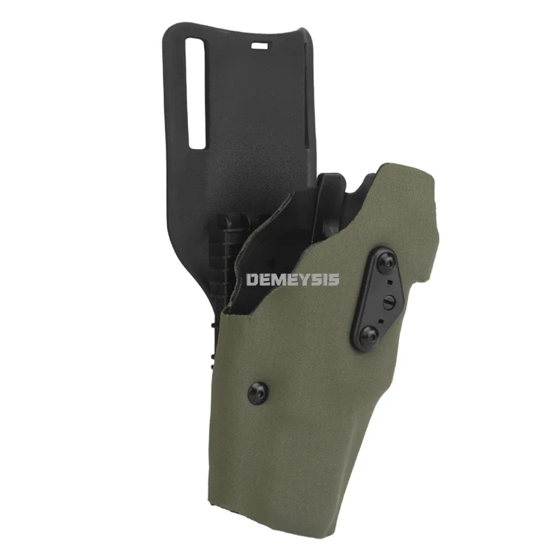 Fundas tácticas para Glock 17 con plataforma, correa para pierna, funda para pistola de caza Airsoft, soporte para pistola G17 de liberación rápida - imagen 2