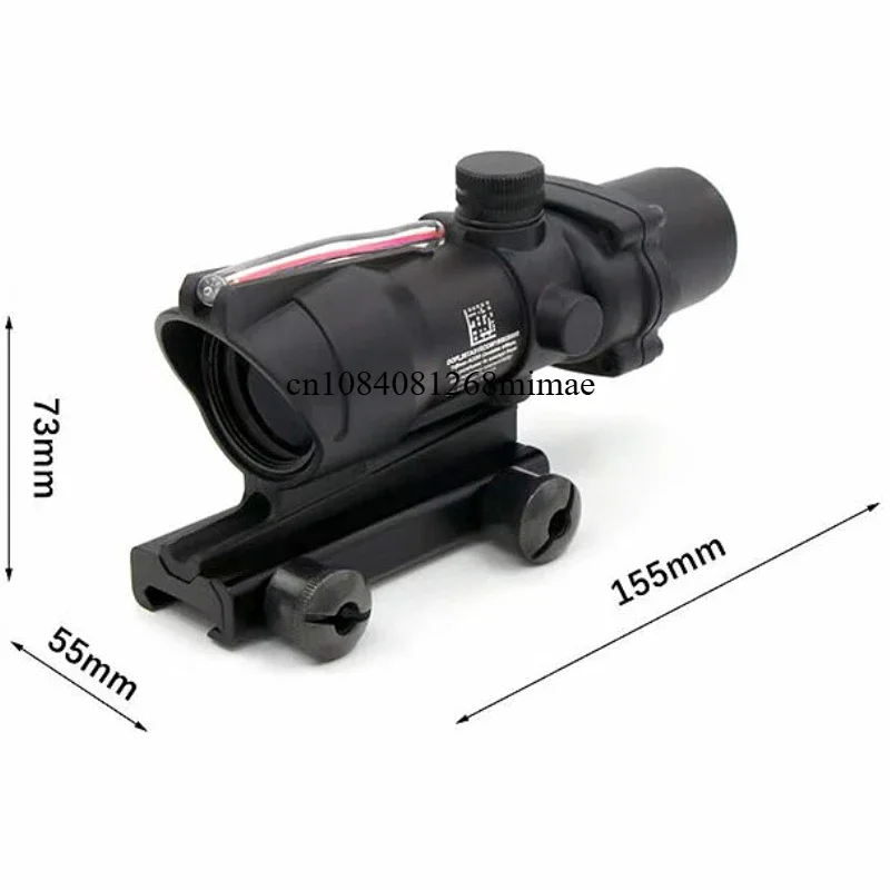 Mira telescópica táctica ajustable 4x32 Red Dot 1x 4x R/MR Red Dot, riel de 20mm para caza Glock - imagen 2
