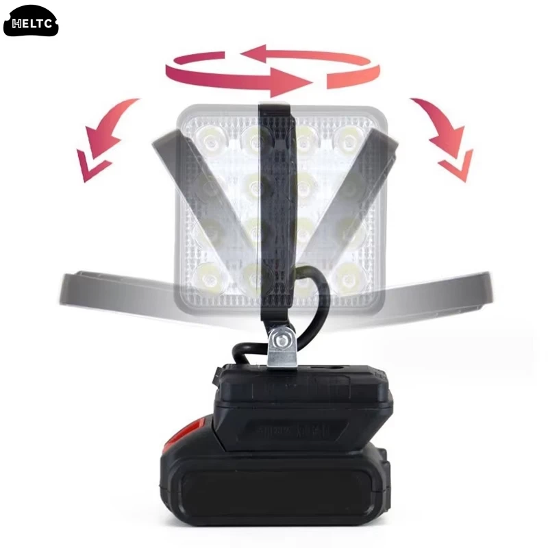 Linterna de emergencia portátil de 4/6/8 pulgadas, lámpara de Camping, trabajo al aire libre, herramienta de emergencia portátil, luz de 18V, batería Makita de iones de litio - imagen 4