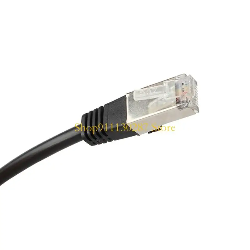 J1HC 25cm RJ45 Cable adaptador divisor red 1 macho a 2 puerto LAN Ethernet Cable adaptador divisor red