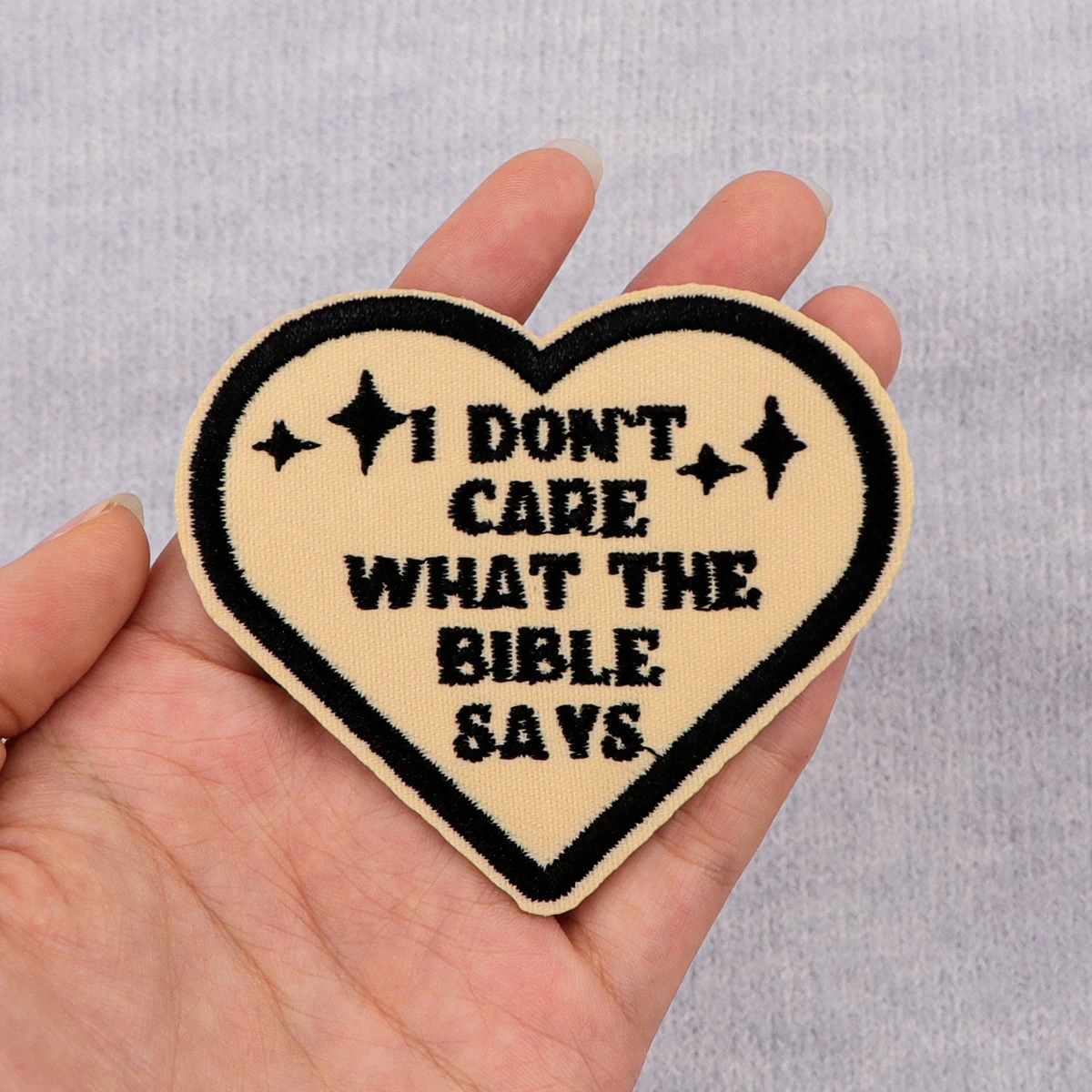 Parche bordado de letras humorísticas, parches termoadhesivos para planchar en la ropa, insignias de costura DIY, citas divertidas - imagen 5