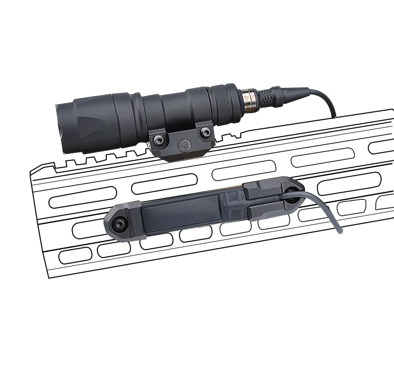Surefire-M600 M300 Scout Light linterna, cinta remota, interruptor de almohadilla de presión, Mlok Keymod, 20mm, placas de montaje en Riel, accesorios - imagen 4