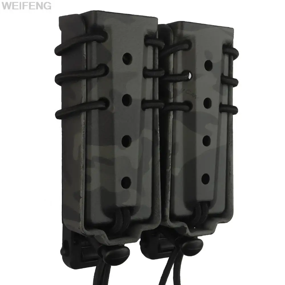 Bolsa militar para cargador de 9mm, funda táctica doble/única para pistola Molle Mag Universal 9mm/.40 Airsoft Mag, accesorio de caza - imagen 3