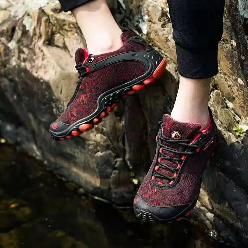 Zapatos de senderismo al aire libre para hombre, botas de trekking, zapatos de escalada transpirables de verano, zapatillas deportivas para mujer, zapatos de viaje informales, tenis - imagen 3
