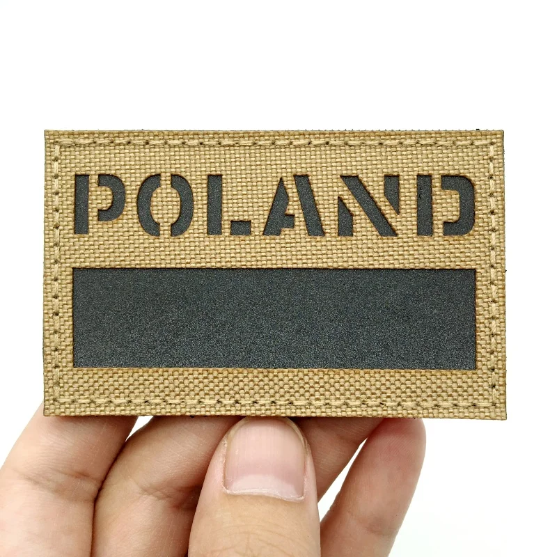 Parche reflectante IR con bandera de Polonia, respaldo de gancho y bucle, accesorio de mochila táctica para ropa, pantalones, zapatos, 1 ud. - imagen 5