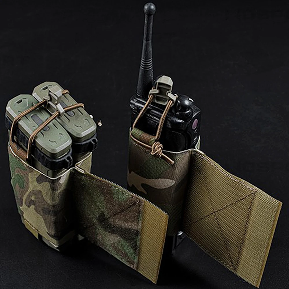 Chaleco táctico estilo Wingman V2 Ferro, soporte elástico para Radios, bolsa para revistas, FCPC V5, Airsoft, chaleco de caza, bolsa lateral para Radio - imagen 5