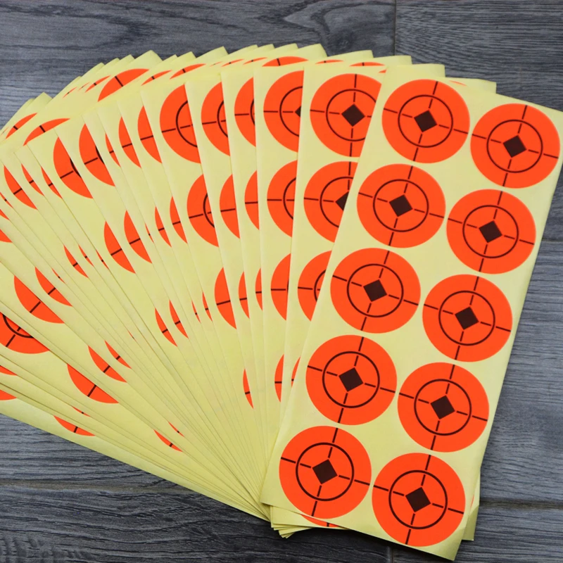 Papel objetivo de tiro con arco y flecha, pasta de pegamento de tiro de alta precisión, pistola de Rifle de entrenamiento de caza, 10/25 Uds. - imagen 3