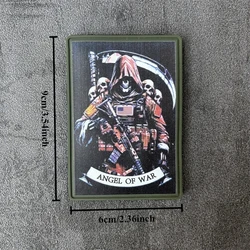 Parche táctico As de Espadas calavera – Insignia moral con velcro