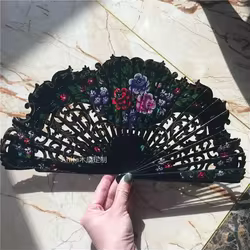 Anita abanicos de madera pintados a mano - regalo para boda